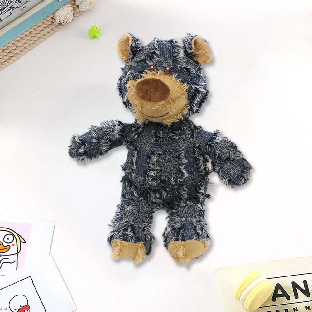 Pet Dog Toys Bear Squeaking Stuffed Toys For Dogs Cat Chew Squeak Toy for Small Dogs Play Funny Training Anxiety Relief Sleep Do