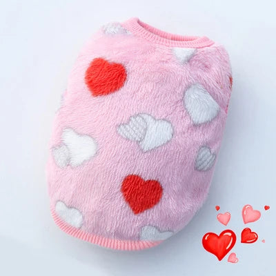 Winter Fleece Vest for Small Dogs & Cats