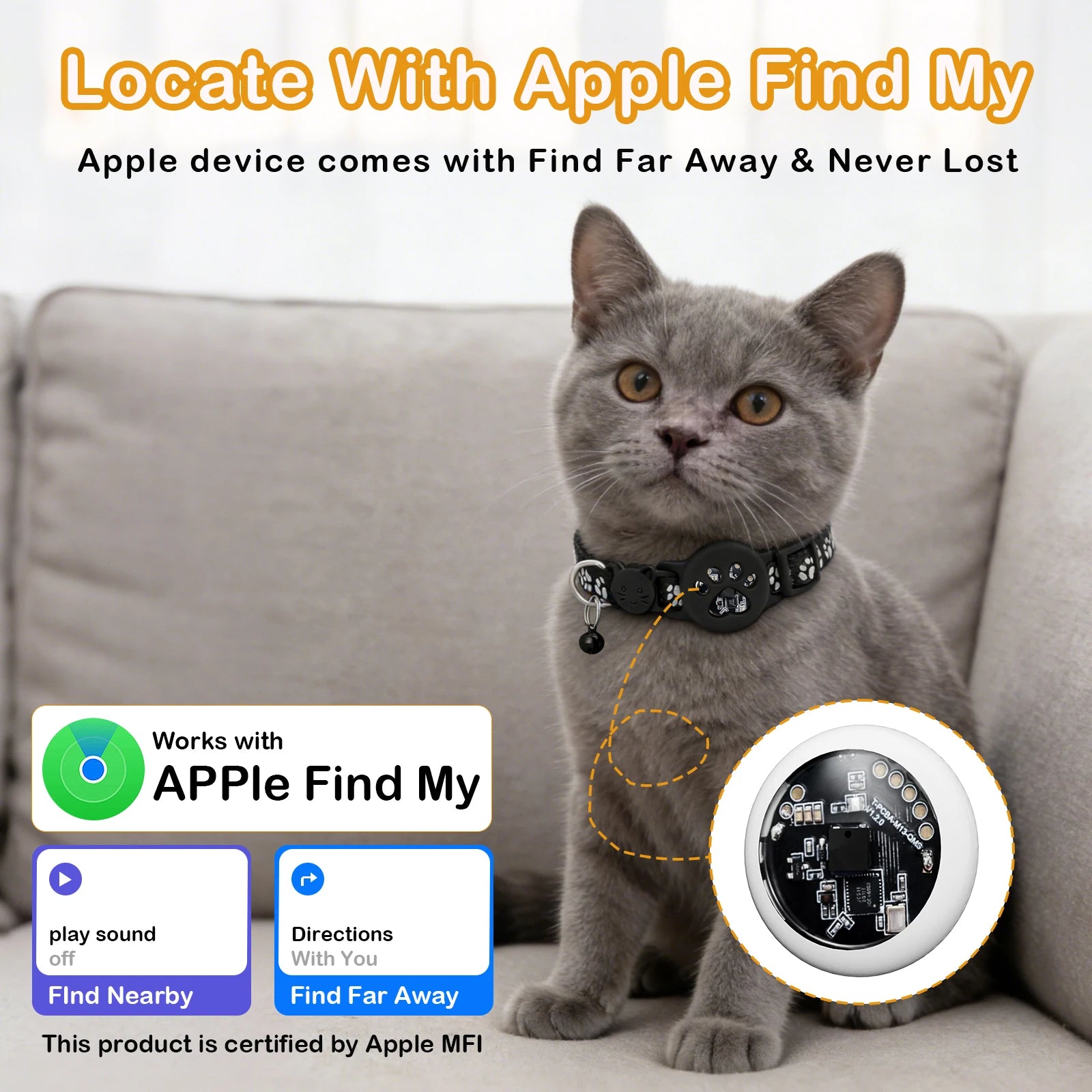 2 Kinds of Multifunctional Pet Smart GPS Trackers Cat Trackers GPS Collar Pet Kitten GPS Collar Pets Accessories iOS compatible