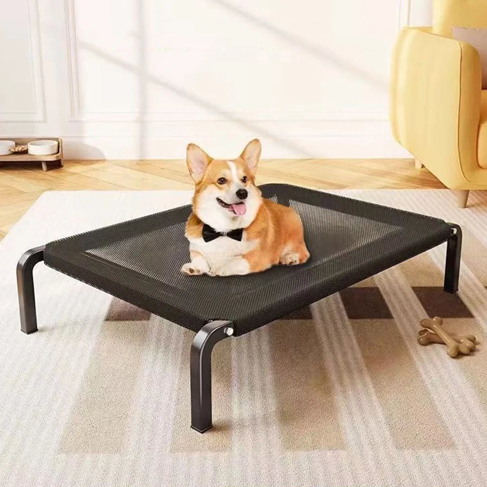 Elevated Large Dog Bed | Outdoor & Home Use | Moisture-Proof Non-Slip Cat Bed | Petdashian