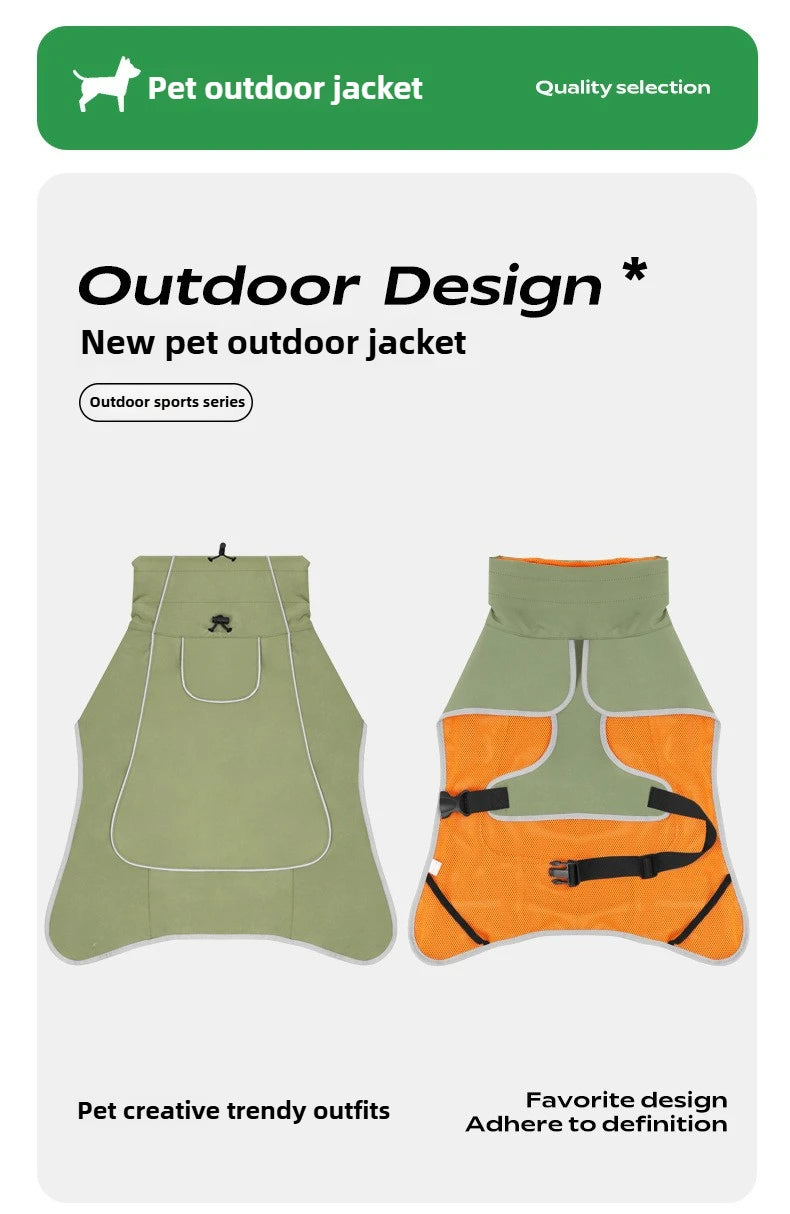 Waterproof Dog Rain Jacket & Windbreaker Coat