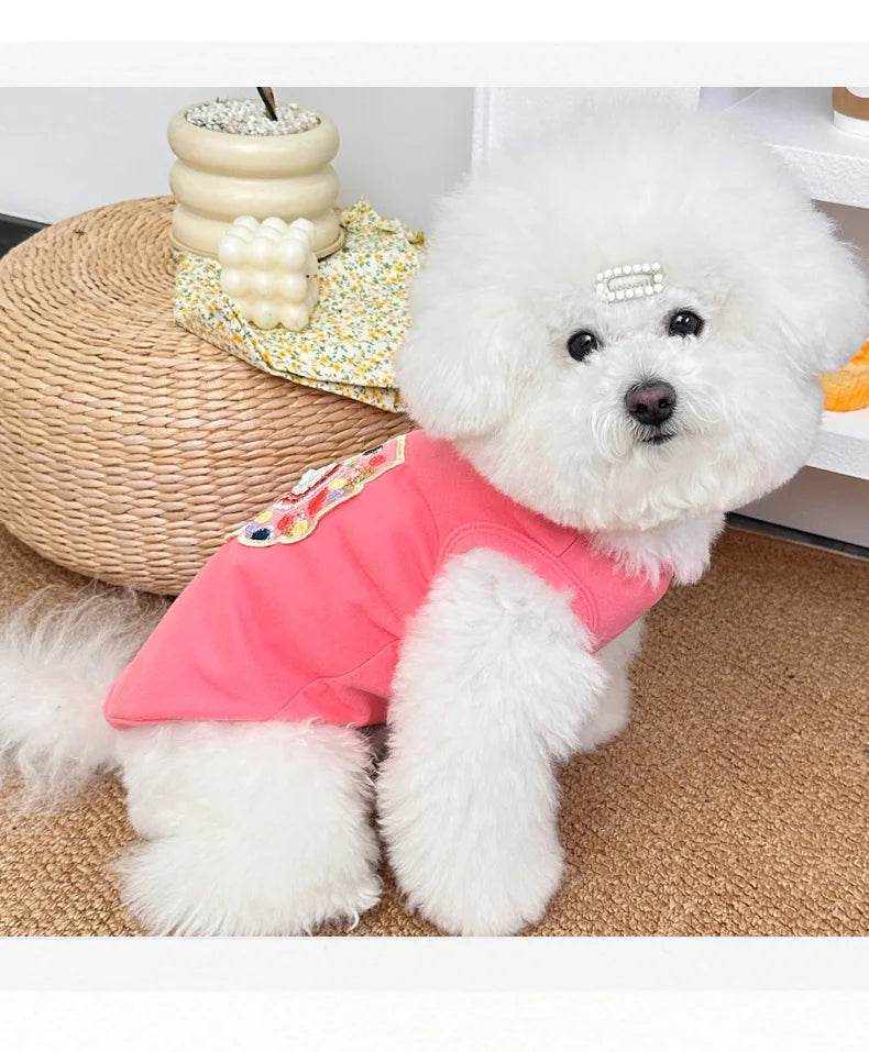 Dog Clothes Chinese Chi-pao Clothes for Small Dog French Bulldog Sweatshirt Pet Dogs Cats Jacket Coat Classic Chihuahua Clothes