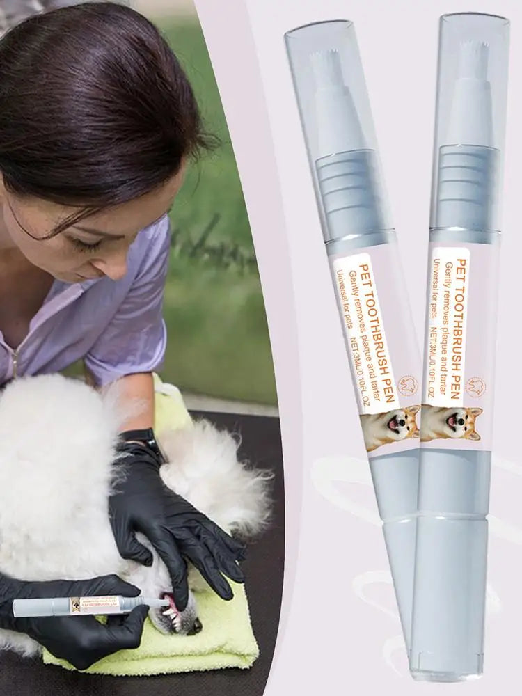 Pet Teeth Cleaning Pen Pet Dental Pen dog Toothbrush Pen Fresh Breath Tooth Whitening Cat Teeth Refreshing Pen pet supplies
