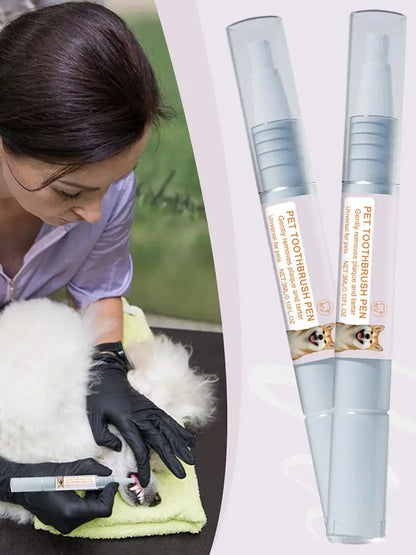 Pet Teeth Cleaning Pen Pet Dental Pen dog Toothbrush Pen Fresh Breath Tooth Whitening Cat Teeth Refreshing Pen pet supplies
