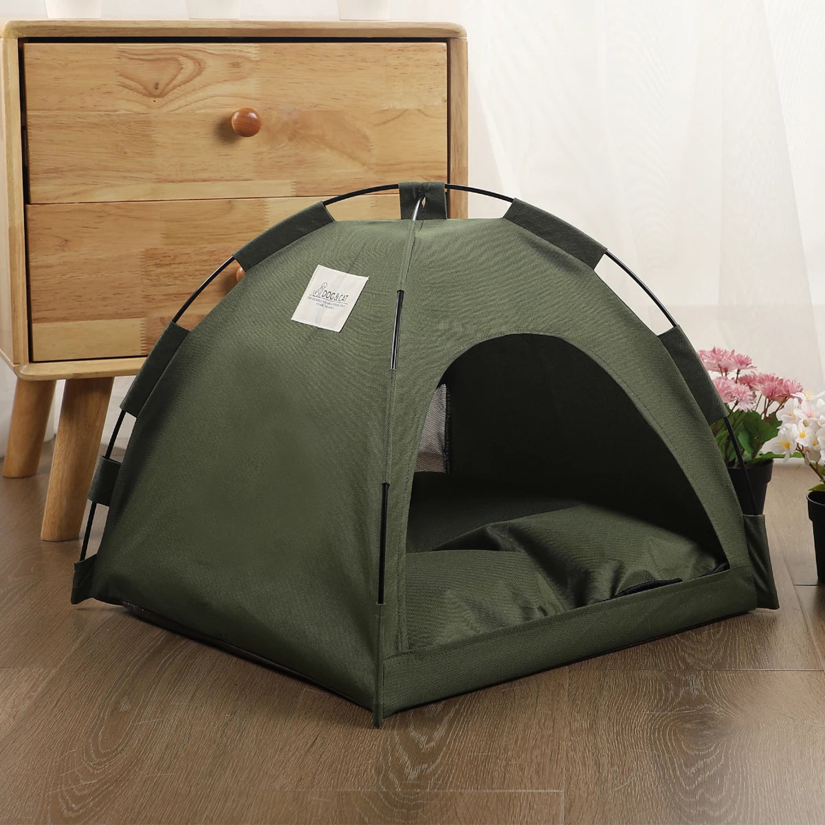 Winter Clamshell Cat Tent Bed | Warm &amp; Breathable Kitten House