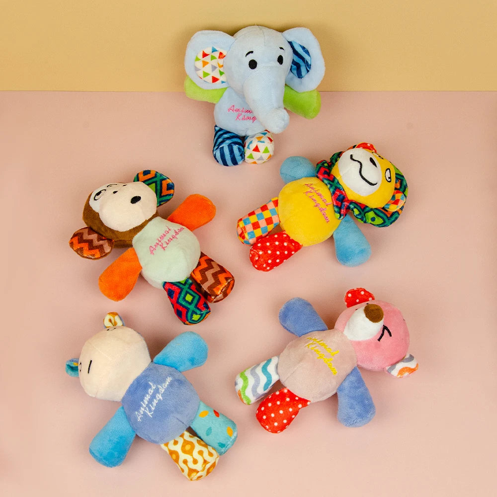 Plush Squeaky Dog Toy — Adorable Animal Designs for Small, Medium & Large Dogs