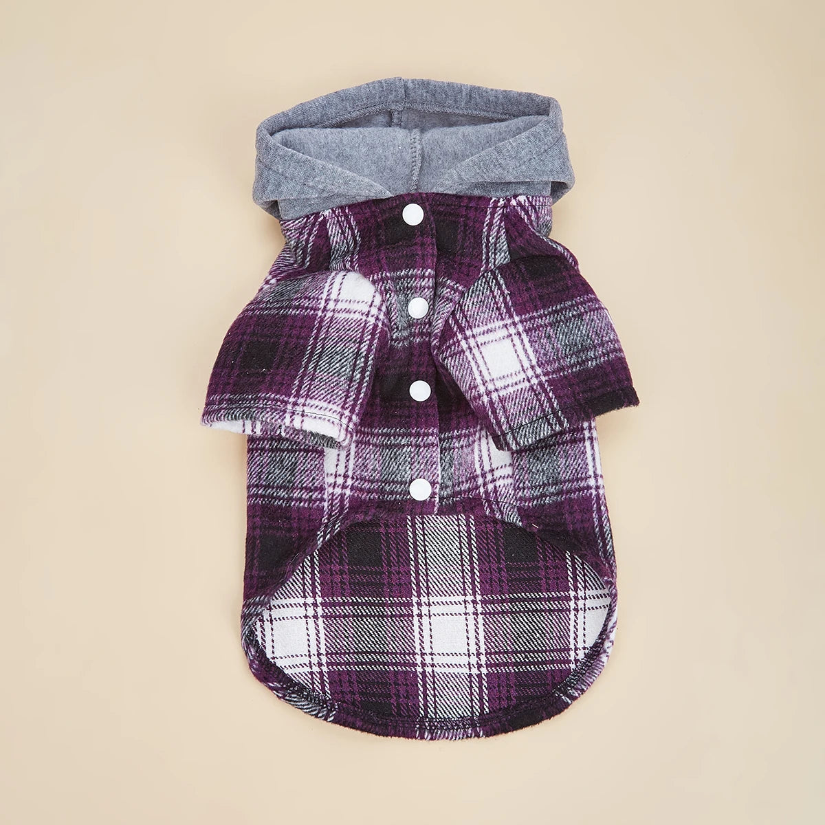 Dog Clothes Hoodie for Small Dogs Costume  Puppy Sweatshirts Classical Plaid Pet Doggie Clothes with Pocket Soft Warm Pet Cats C