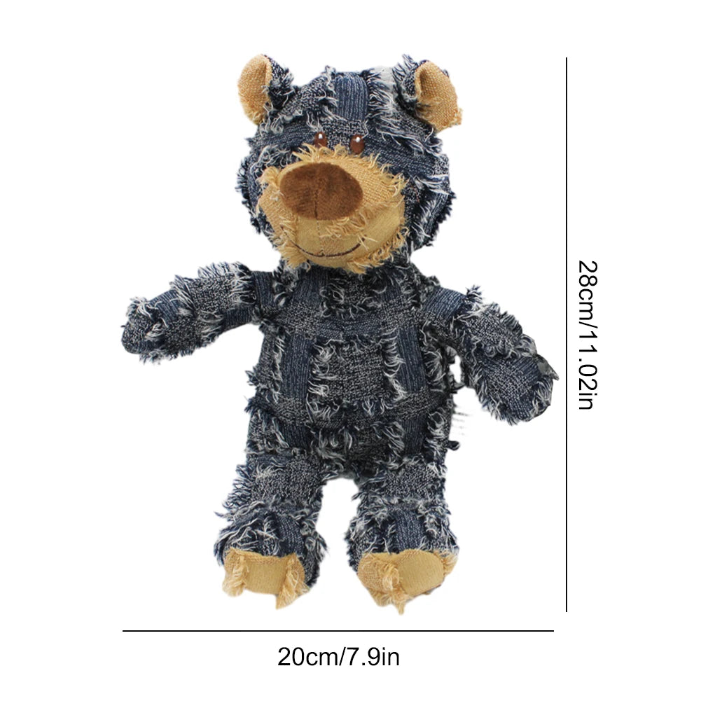 Pet Dog Toys Bear Squeaking Stuffed Toys For Dogs Cat Chew Squeak Toy for Small Dogs Play Funny Training Anxiety Relief Sleep Do