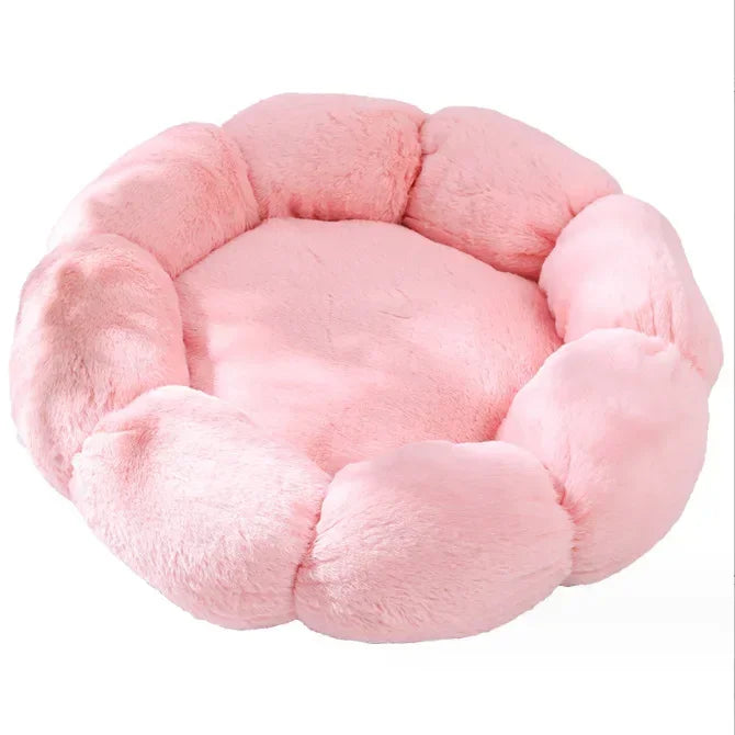 Flower-Shaped Pet Bed | Soft Cotton Dog &amp; Cat Mat for Indoor &amp; Outdoor Use