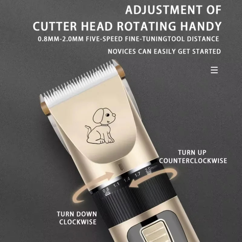 4-in-1 Electric Pet Grooming Kit | Clippers, Trimmer & Shaver for Dogs & Cats