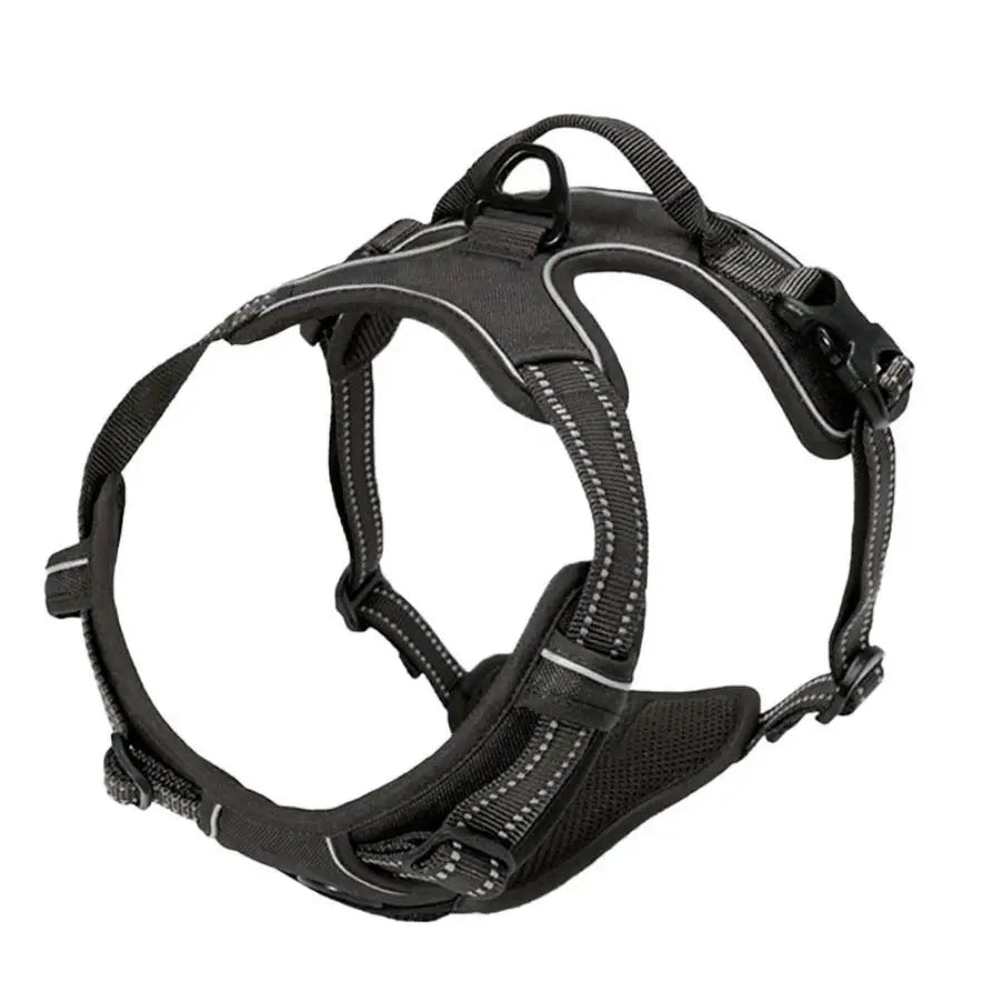 No Pull Dog Harness | Front Clip Heavy Duty Reflective | Easy Control Handle