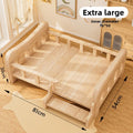 Solid Wood Pet Sofa Bed & Cat Condo | All-Season Dog & Cat Furniture