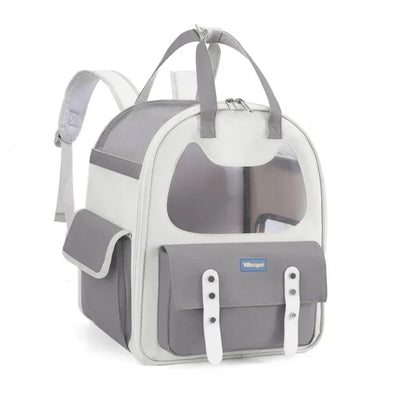 Portable Breathable Backpack for Carrying Pet Cats and Small Dogs - Pet Travel Supplies for Outdoor Use