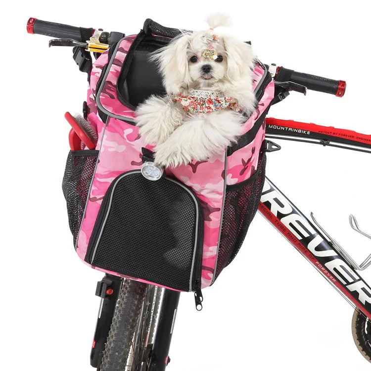 Pet Travel Bag Bike Basket Detachable Portable Backpack Suitable for Bicycles