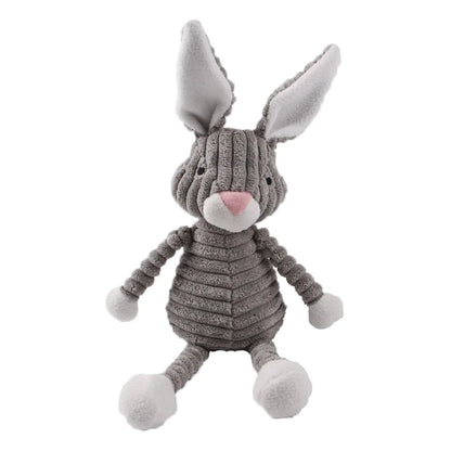 Plush Dog Toys for Puppy Pets Bite Resistant Squeaky Toys Corduroy Dog Companionship Toy Animals Shape Training Accessories for