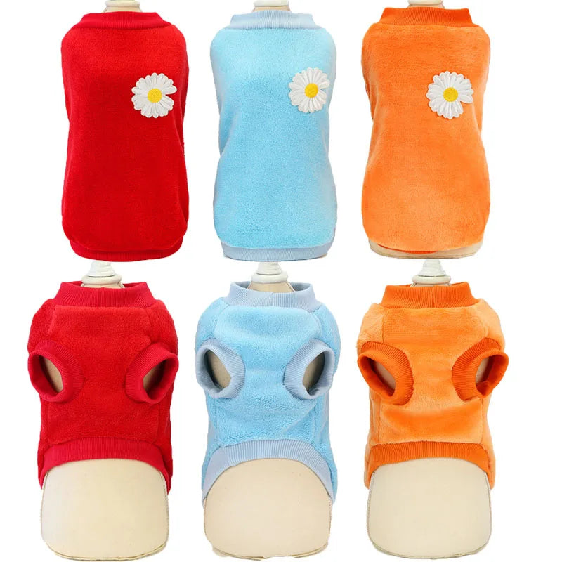 Dog Clothes Winter Fleece Warm Hoodies Clothes For Small Medium Dogs Dachshund Outfits Pet Pullover Coat Puppy Sweatshirt Suits