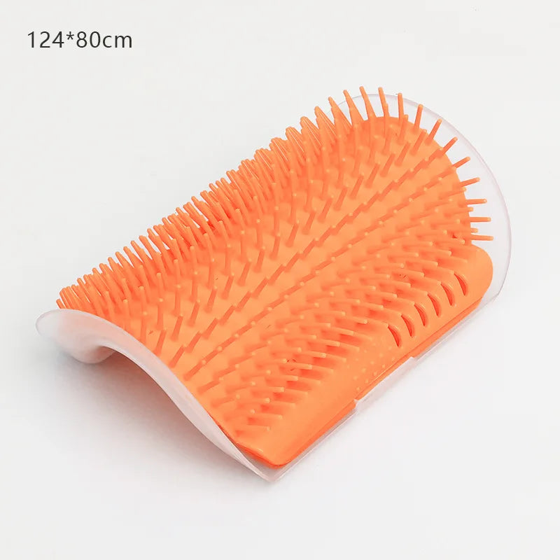 Cat Wall Corner Grooming Brush | Self-Massage & Hair Removal Comb for Cats