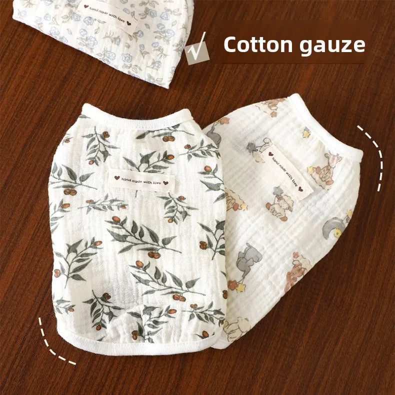 Adorable Dog Clothes for Small Breeds Autumn Anti-Dirt Anti-Hair Shedding Button Vest Teddy Bichon Cute Autumn Outfit Pet Sup...