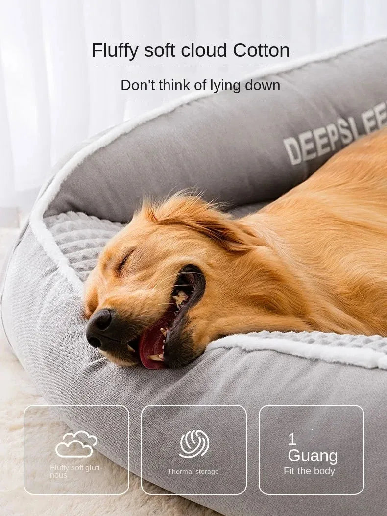Petdashian Winter Warm Dog Sofa Bed | Plush Cushion for Small to Large Dogs