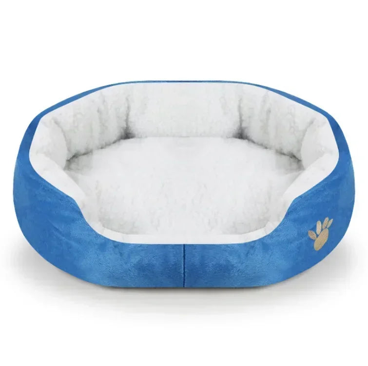 Plush Cashmere Pet Bed Sofa Lounger for Dogs & Cats