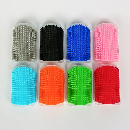 Cat Wall Corner Grooming Brush | Self-Massage &amp; Hair Removal Comb for Cats