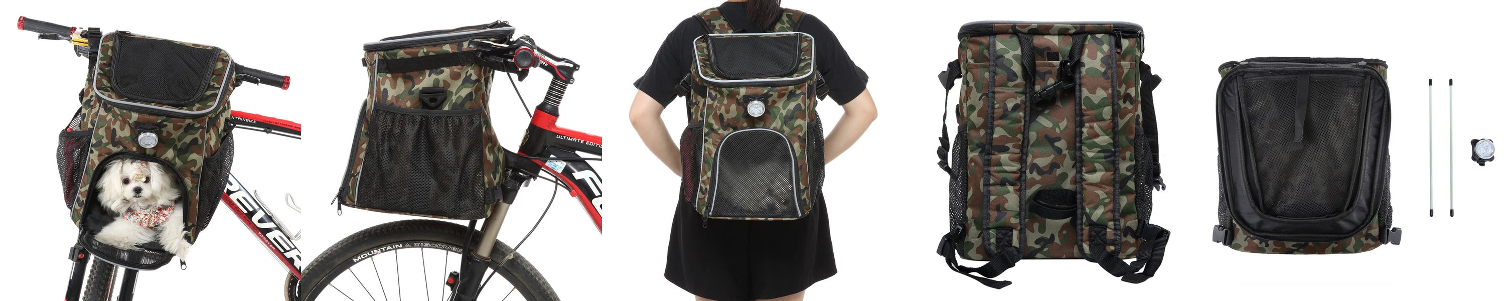 Pet Travel Bag Bike Basket Detachable Portable Backpack Suitable for Bicycles