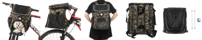 Pet Travel Bag Bike Basket Detachable Portable Backpack Suitable for Bicycles