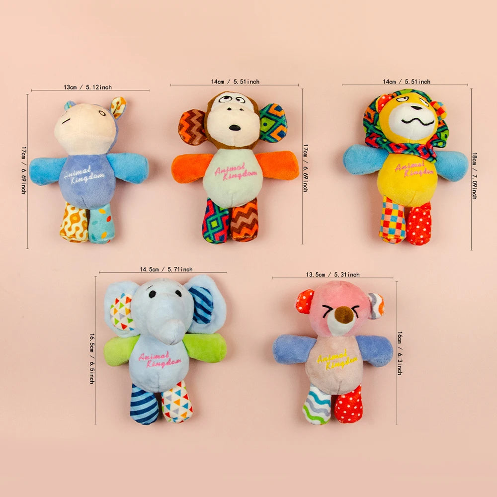 Plush Squeaky Dog Toy — Adorable Animal Designs for Small, Medium & Large Dogs