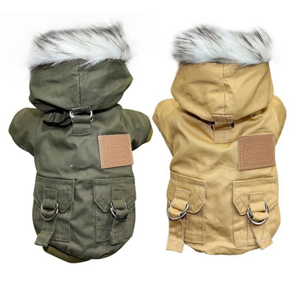 Dog Clothes Winter Puppy Pet Dog Coat Jacket For Small Medium Dogs Thicken Warm Hoodie Jacket Chihuahua Yorkies Pets Clothes