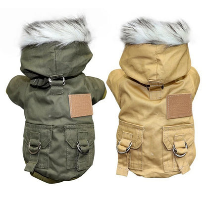 Dog Clothes Winter Puppy Pet Dog Coat Jacket For Small Medium Dogs Thicken Warm Hoodie Jacket Chihuahua Yorkies Pets Clothes