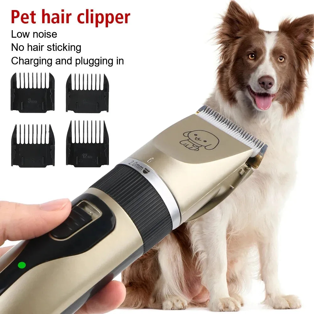 4-in-1 Electric Pet Grooming Kit | Clippers, Trimmer & Shaver for Dogs & Cats