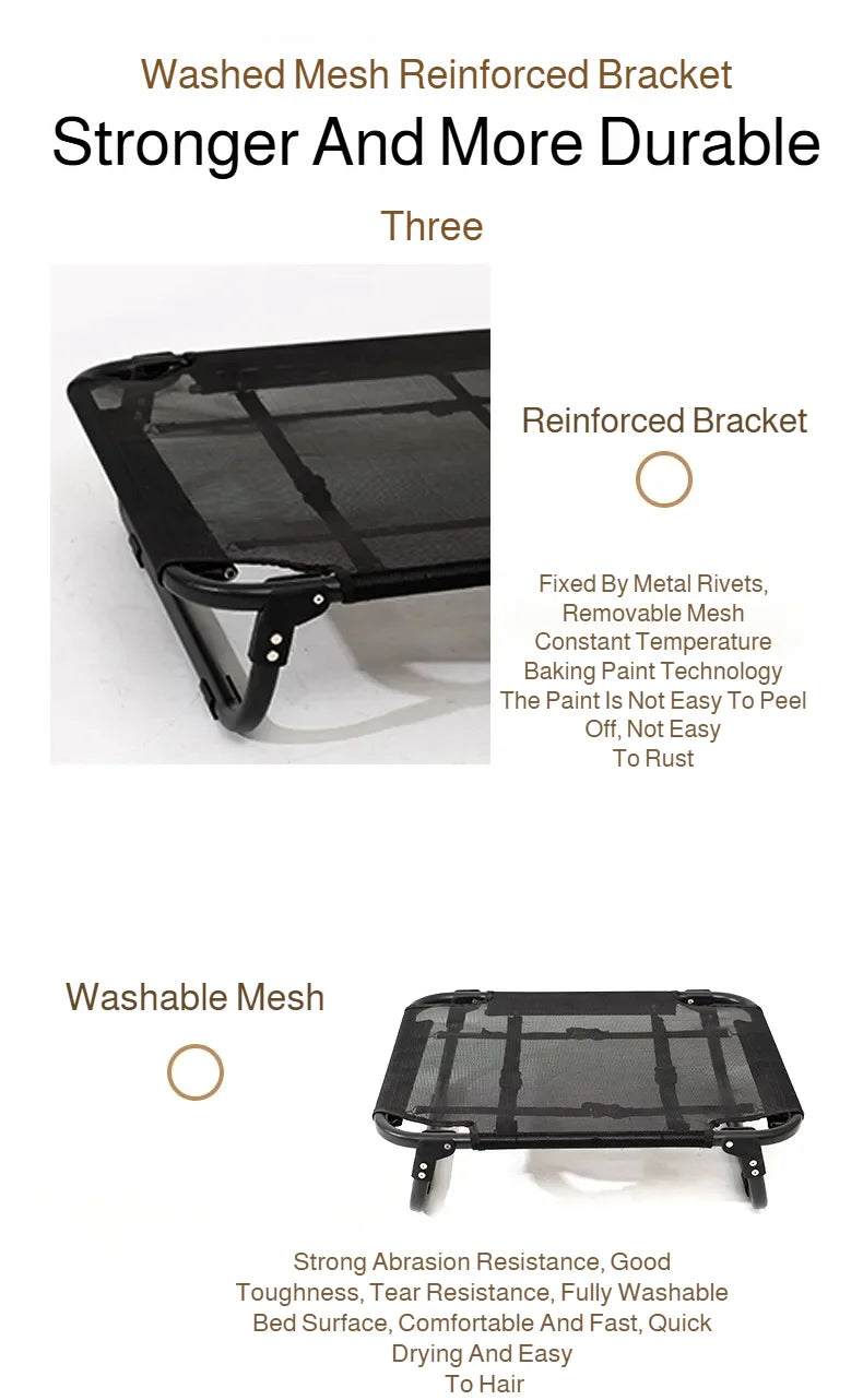 Foldable Dog Bed | All-Season | Detachable &amp; Washable | Military Style Dog House for Large &amp; Small Dogs