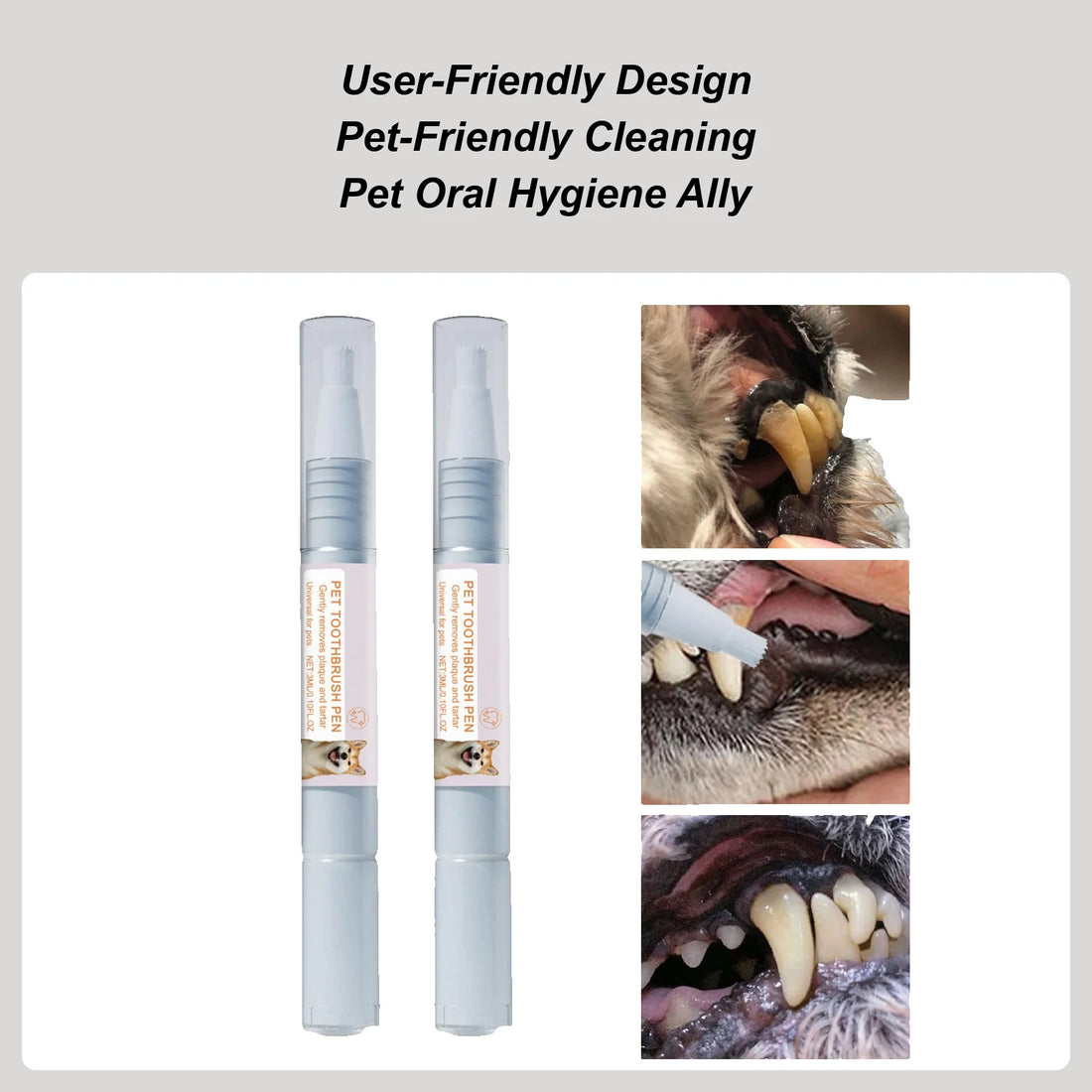 Pet Teeth Cleaning Pen Pet Dental Pen dog Toothbrush Pen Fresh Breath Tooth Whitening Cat Teeth Refreshing Pen pet supplies