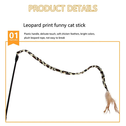 Kitten Toys Variety Pack – Cat Toy Set with Stick, Sisal Mouse &amp; Bell Ball
