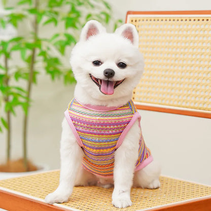 Casual Summer Dog &amp; Cat T-Shirt Vest – Soft Breathable Puppy Costume