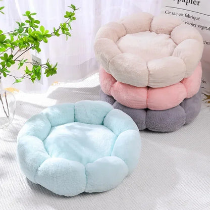 Flower-Shaped Pet Bed | Soft Cotton Dog &amp; Cat Mat for Indoor &amp; Outdoor Use