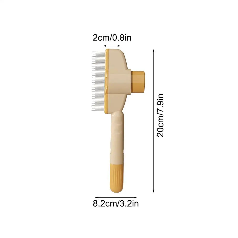 Self-Cleaning Pet Grooming Comb | Detangling Brush for Dogs & Cats