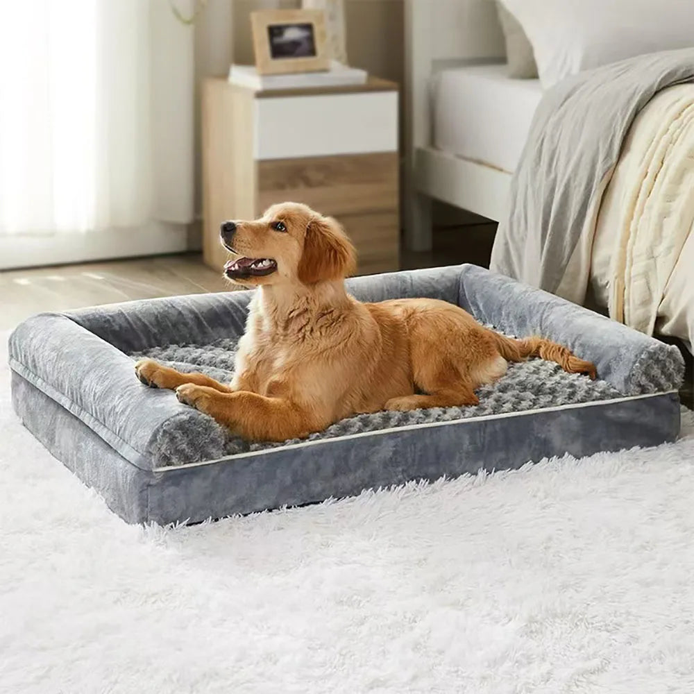 Memory Foam Dog Bed | Waterproof, Machine Washable & All-Season | M to 2XL