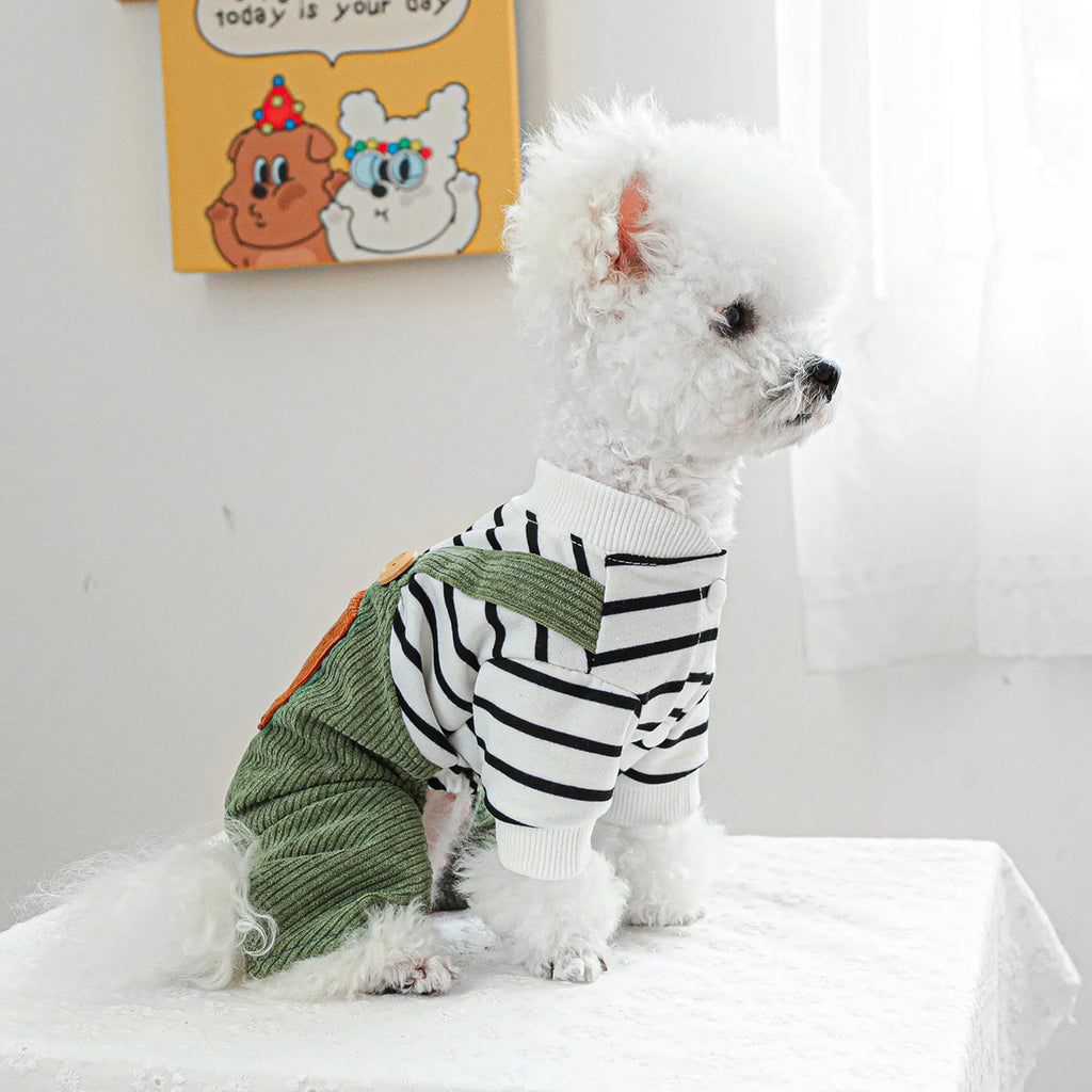 Dog Clothes Spring and Summer Casual Fashion Four-legged Clothes Pet Overalls Onesie