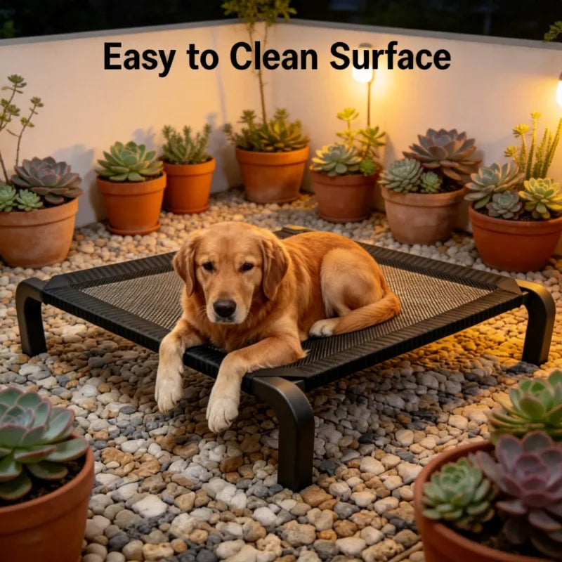 Foldable Dog Bed | All-Season Camp Bed for Large & Small Dogs | Detachable & Washable | Petdashian