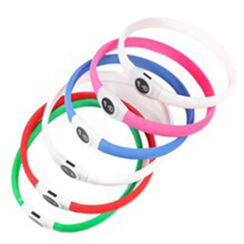 LED Dog Safety Collar | USB Rechargeable, Waterproof & 3 Light Modes
