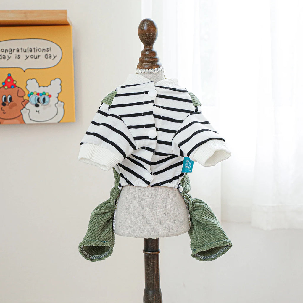Dog Clothes Spring and Summer Casual Fashion Four-legged Clothes Pet Overalls Onesie