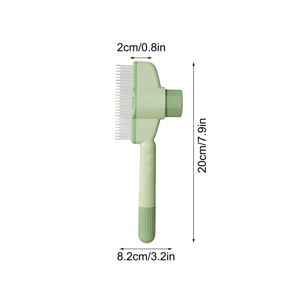 Self-Cleaning Pet Grooming Comb | Detangling Brush for Dogs & Cats