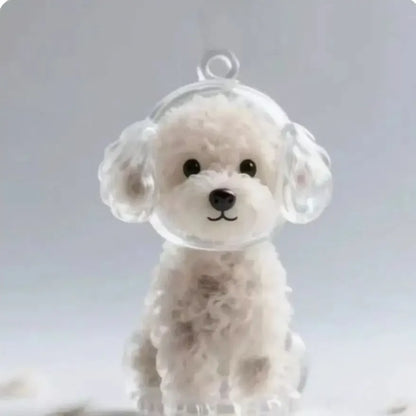 Pet Hair Memorial Resin Keychain