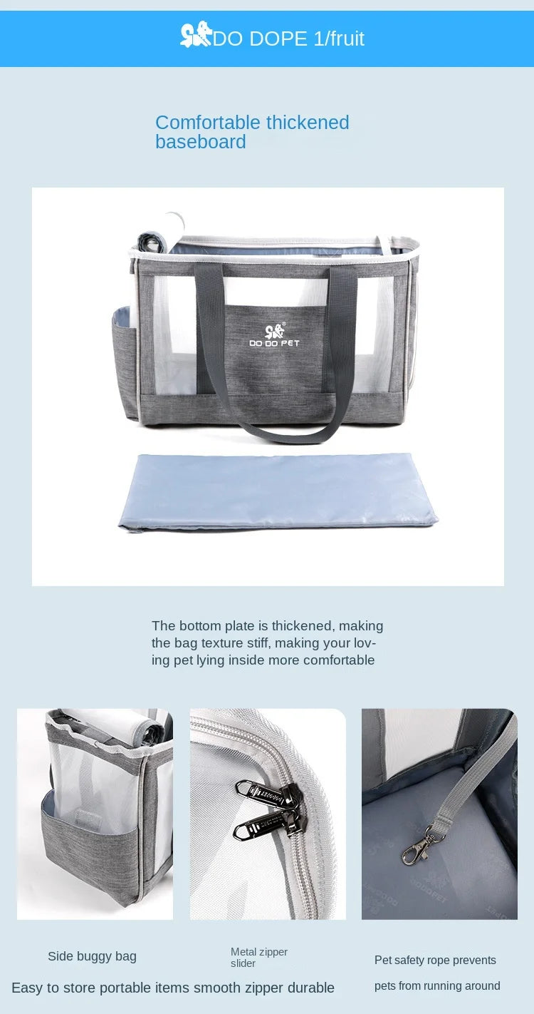 DODOPET Pet Out Carrying Bag Portable Dog Summer Breathable Backpack Puppy Pet Bag Cat Bag Hand Carry