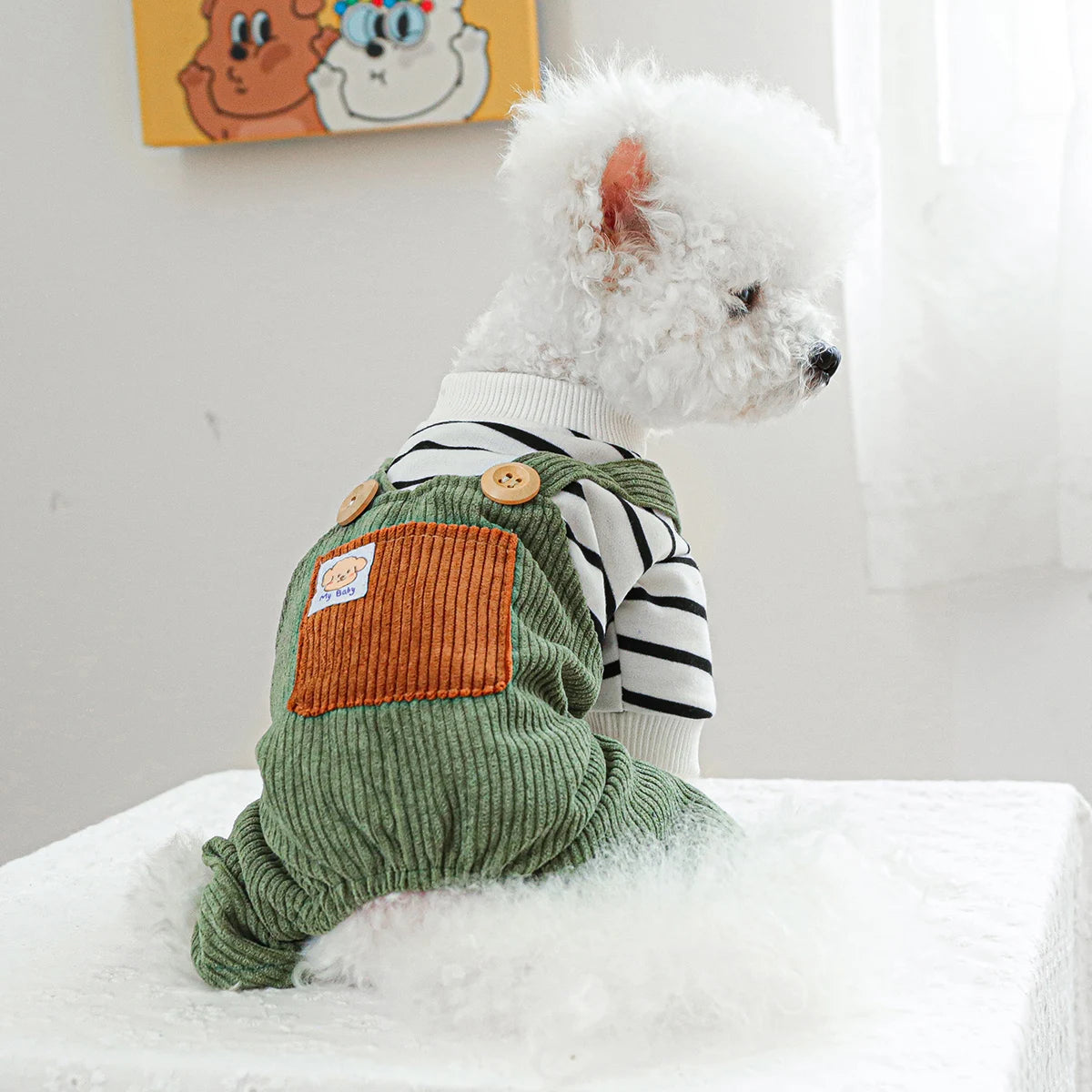 Dog Clothes Spring and Summer Casual Fashion Four-legged Clothes Pet Overalls Onesie