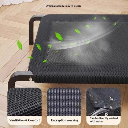 Elevated Dog Bed | All-Season Waterproof Raised Pet Cot for Large &amp; Small Dogs