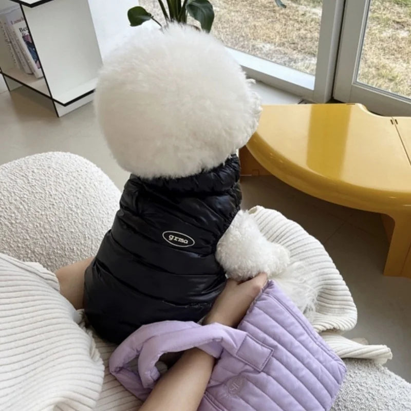 Fashion Solid Dog Clothes Soft Warm Dog Jacket Winter Puppy Vest Coat Waterproof Cat Down Jacket Pet Costumes Chihuahua Supplies