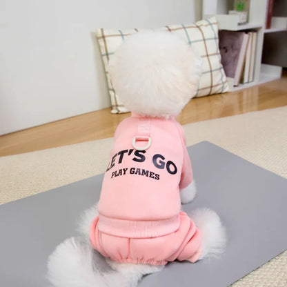 Dog Clothes Cotton Soft Overalls for Dogs Winter Puppy Jumpsuit Warm Coat Chihuahua Bichon French Bulldog Costumes Pet Clothing