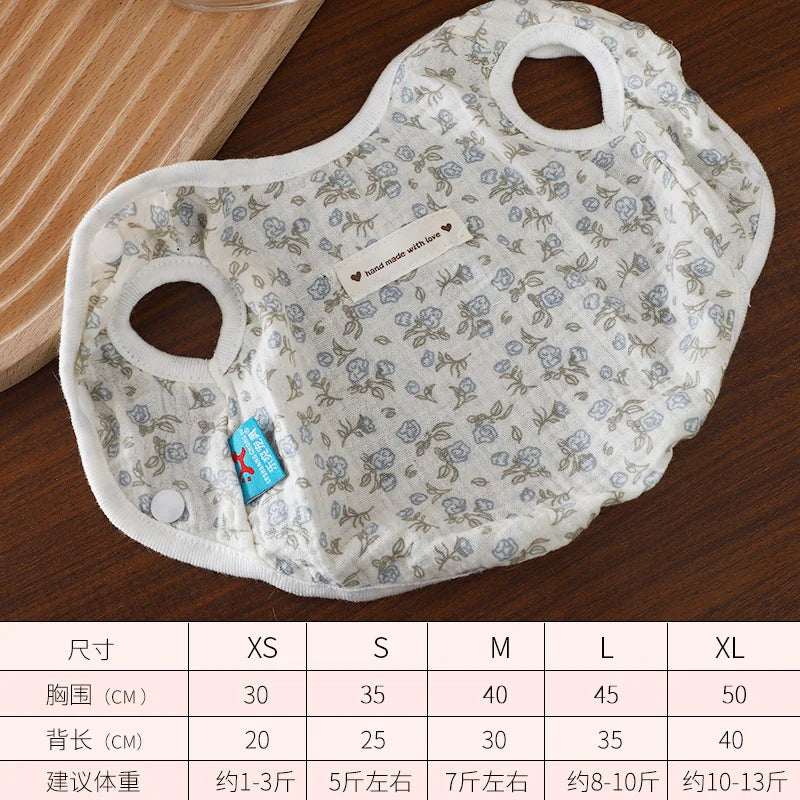 Adorable Dog Clothes for Small Breeds Autumn Anti-Dirt Anti-Hair Shedding Button Vest Teddy Bichon Cute Autumn Outfit Pet Sup...